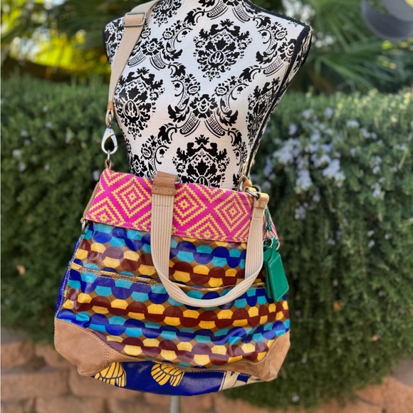 Fossil Multicolor Tote Bag with Elephant Design - Picture 7 of 15